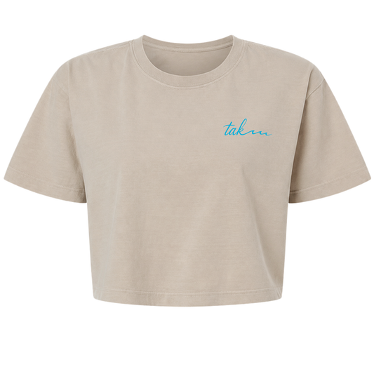 TAK waves Women's Crop Tee