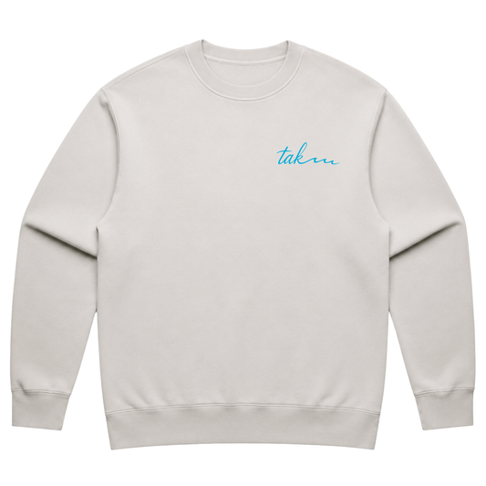 TAK waves Women’s Oversized Fleece Crewneck