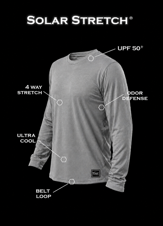 Solar Stretch® Performance Long Sleeve T-Shirt | Grey