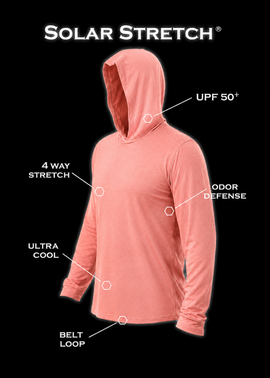 Solar Stretch® Performance Hoodie | Maroon