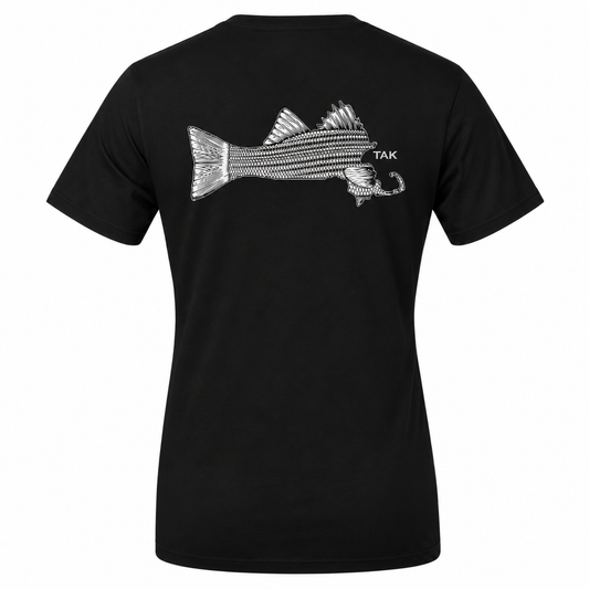 Massachusetts Striper T-Shirt | Black