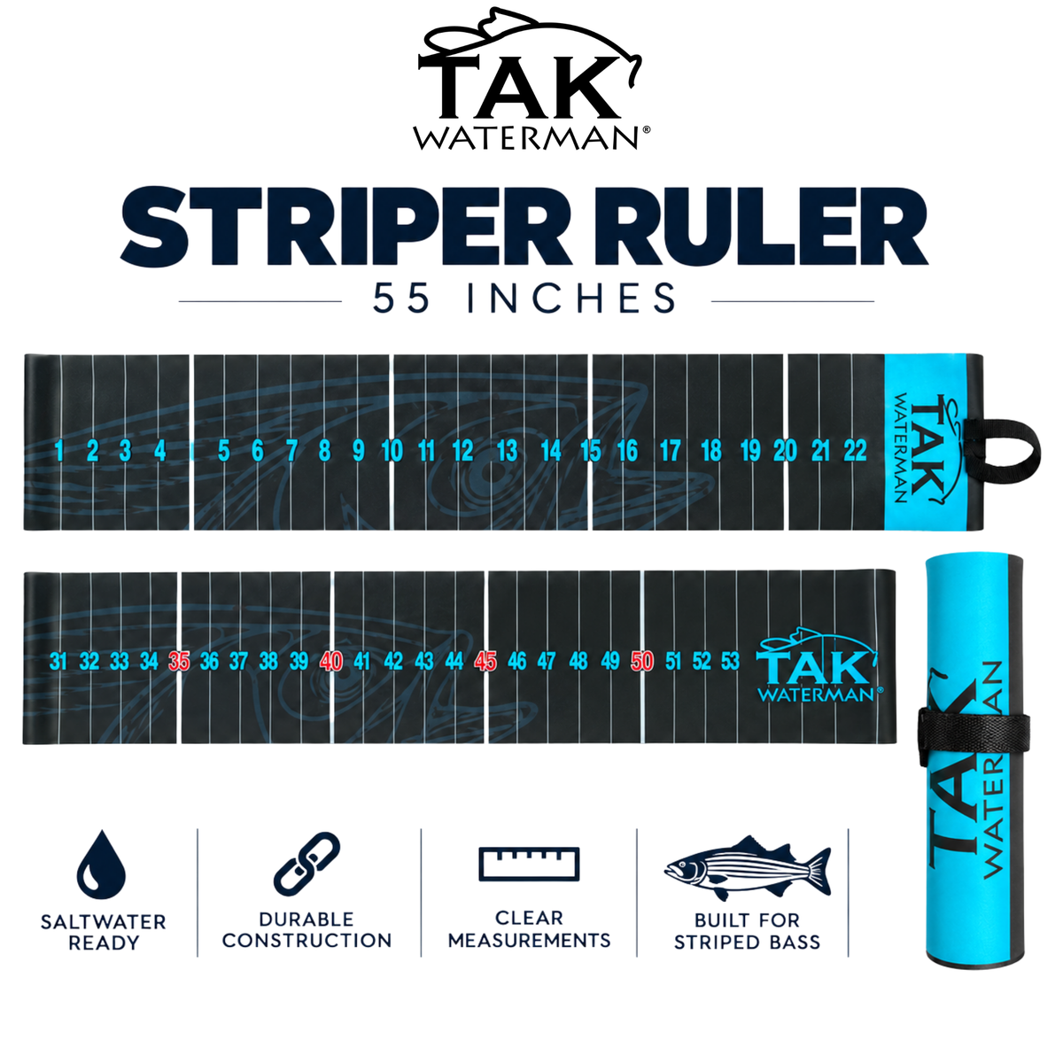 TAK Waterman Striper Ruler