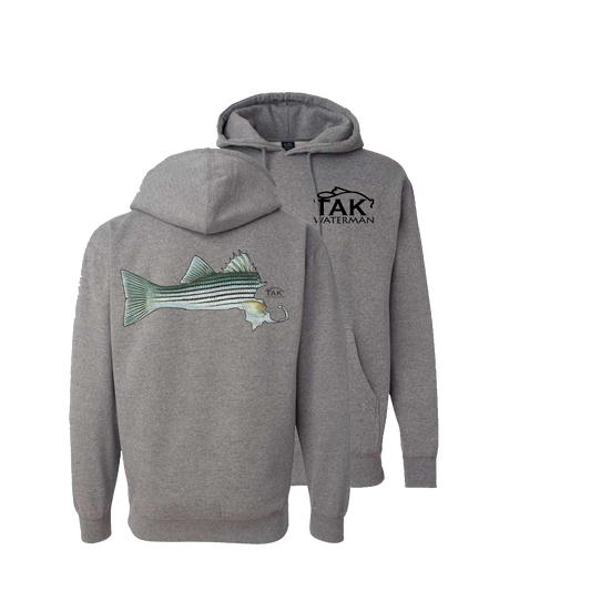 Massachusetts Striper Hoodie | Grey