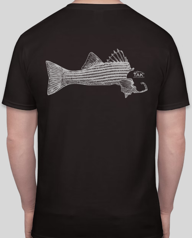 Massachusetts Striper T-Shirt | Black